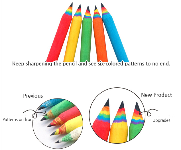 Hexa Rainbow Pencil
