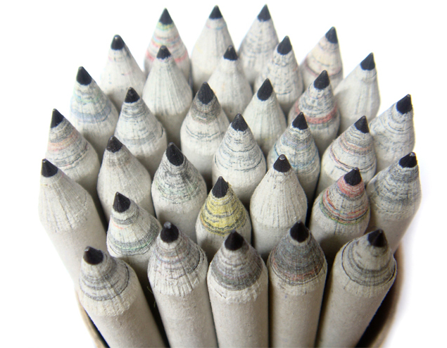 Newspaper Cutting-end Pencil