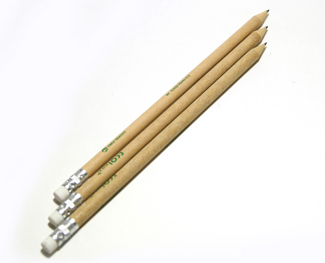 Recycled Paper Eraser Pencil